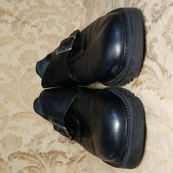 Nunn Bush NXXT black leather chunky lug sole ankle boot shoe, men's size 10. - Picture 4 of 15